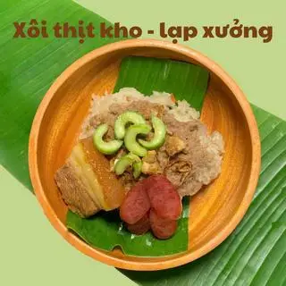 Hình ảnh Xôi thịt kho - lạp xưởng