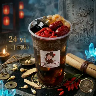 Hình ảnh Nước Mát 24 Loại Thảo Mộc VỊ GIA TRUYỀN 700ML 5 Topping Dễ Uống - Mát gan, thanh nhiệt, giải độc
