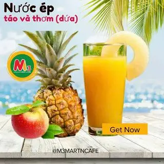 Hình ảnh Nước ép táo và thơm (dứa)