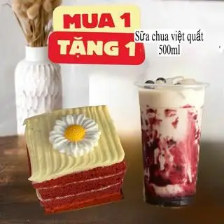 Hình ảnh combo bánh trứng muối 5 vị + sữa chua việt quất  