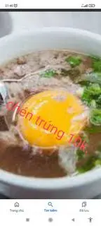 Hình ảnh trứng 10 k . đồ ăn thêm 25k trên món 