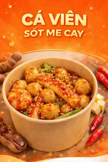 Hình ảnh Cá viên sốt me cay