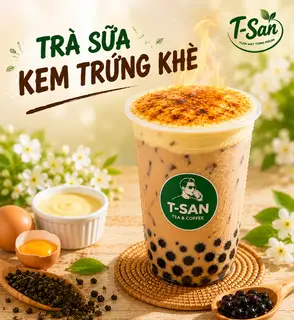 Hình ảnh Trà sữa kem trứng khè