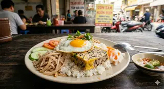 Hình ảnh Cơm Tấm sườn trứng ốp la