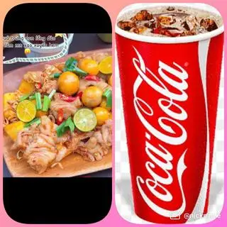 Hình ảnh Chân gà mix trứng non ( vừa) - tặng 1 ly coca