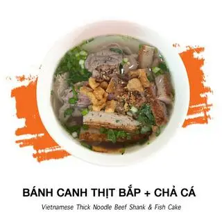 Hình ảnh Bánh canh 2 món thịt bắp - chả cá
