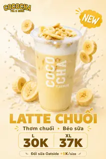 Hình ảnh Latte Chuối giòn rụm