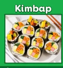 Hình ảnh kimbap không chiên 