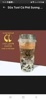 Hình ảnh Sữa tươi cà phê sương sáo