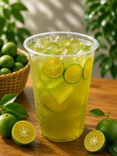 Hình ảnh Ly trà tắc thái xanh (có đá)