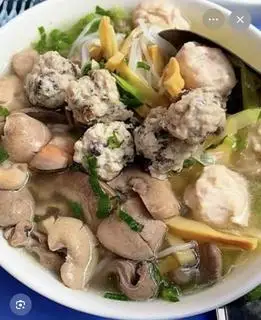 Hình ảnh bún sườn tim bầu dục 