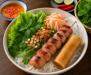 Hình ảnh Bún Nem Nướng Chả Giò