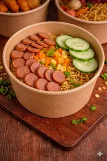 Hình ảnh MÌ TRỘN INDOMIE XÚC XÍCH