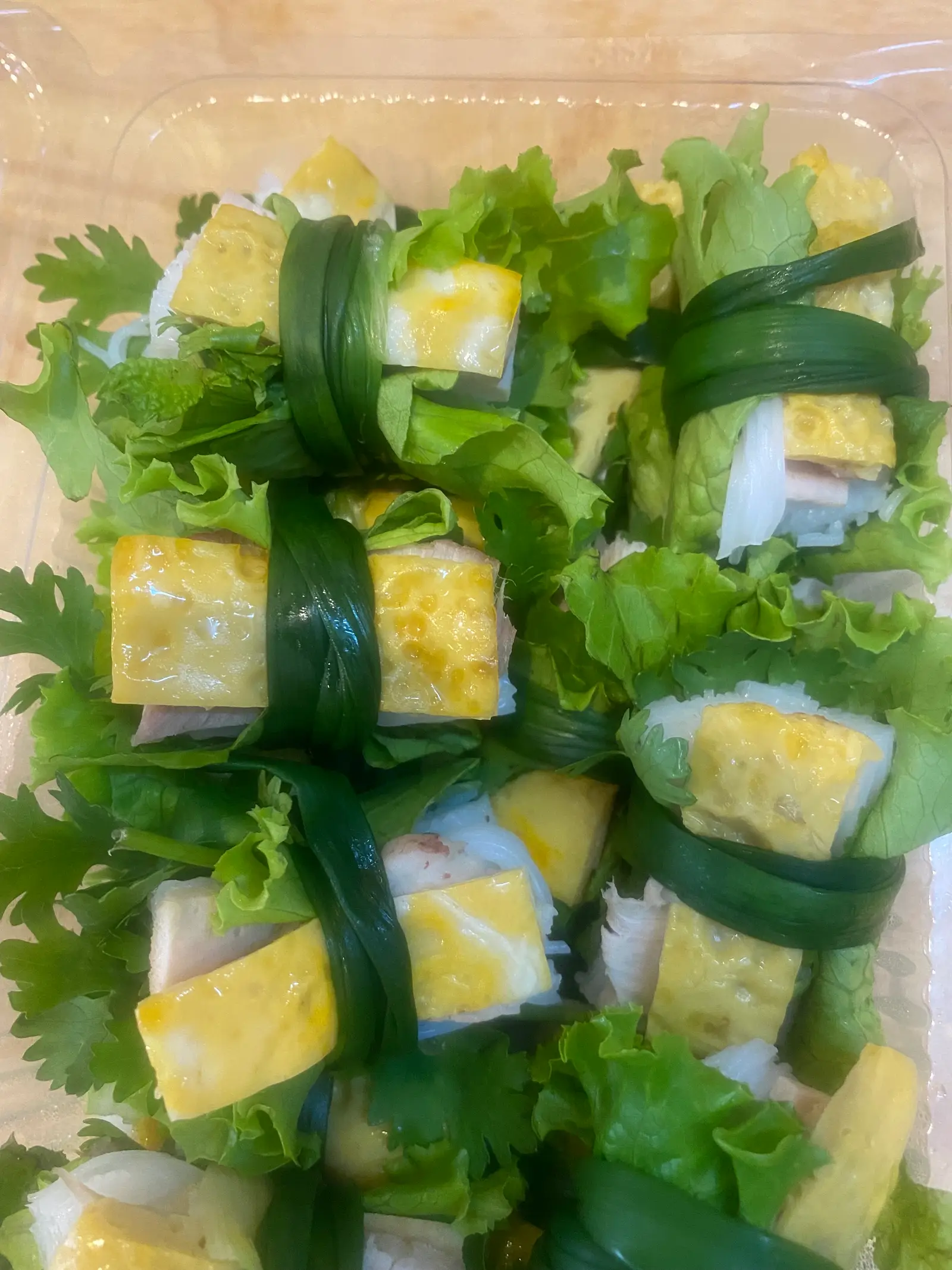 Hình ảnh bún cuốn trứng thịt sét 10 cuốn