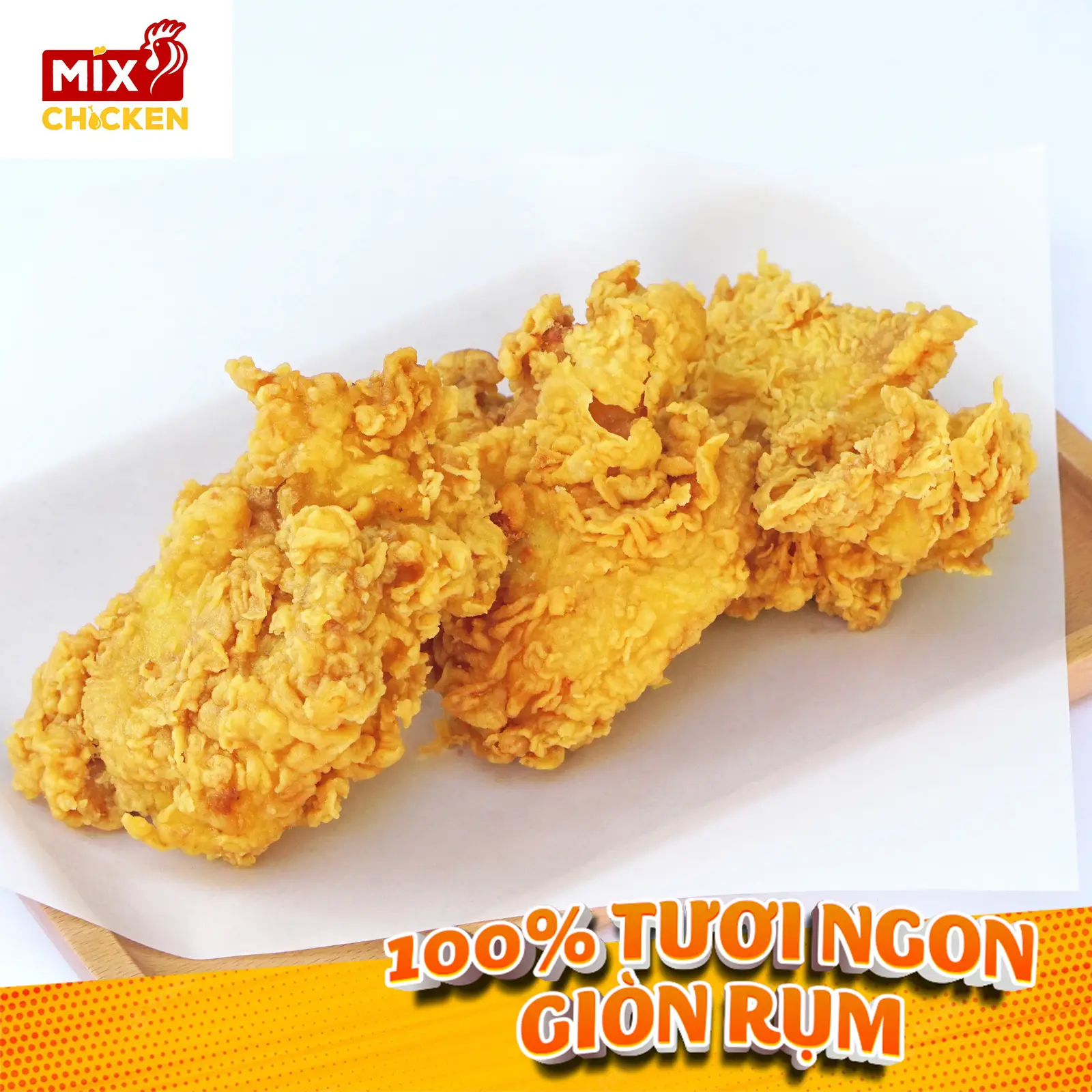 Hình ảnh 3 Miếng Má Đùi chiên truyền thống ( Size vừa)