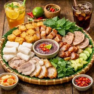 Hình ảnh BÚN ĐẬU   TÁ LẢ  PHẦN 2 NGƯỜI 