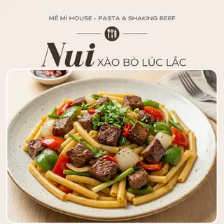 Hình ảnh Nui xào bò lúc lắc siêu ngon