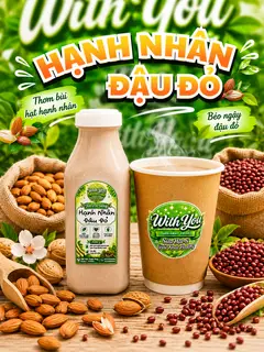 Hình ảnh Sữa Hạnh Nhân - Đậu Đỏ