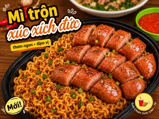 Hình ảnh Mì trộn xúc xích đức
