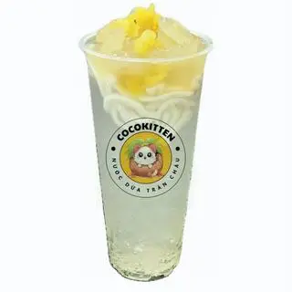 Hình ảnh Nước dừa đác rim dứa + trân châu dừa sợi (500ml)