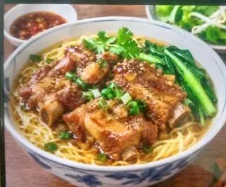 Hình ảnh HỦ TIẾU DAI + MÌ TƯƠI SƯỜN KHO