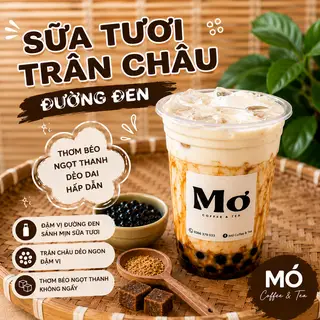 Hình ảnh Sữa tươi trân châu đường đen