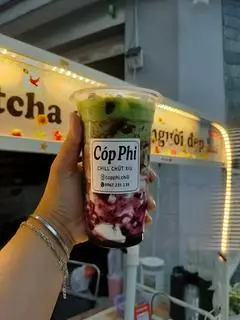 Hình ảnh Matcha latte việt quất