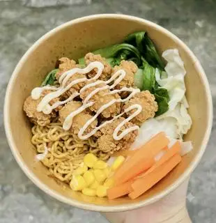 Hình ảnh Mì trộn Gà Viên Popcorn Tặng 1 ly trà tắc 