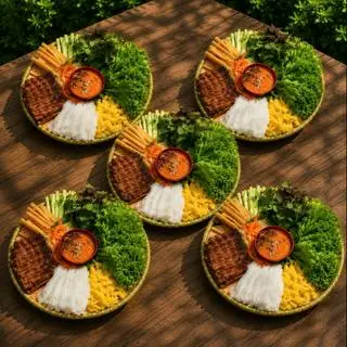 Hình ảnh 5 suất nem nướng