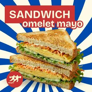 Hình ảnh Sandwich Trứng omelet