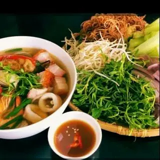 Hình ảnh combo2 bún mắm kèm 2 lý nước ngọt 