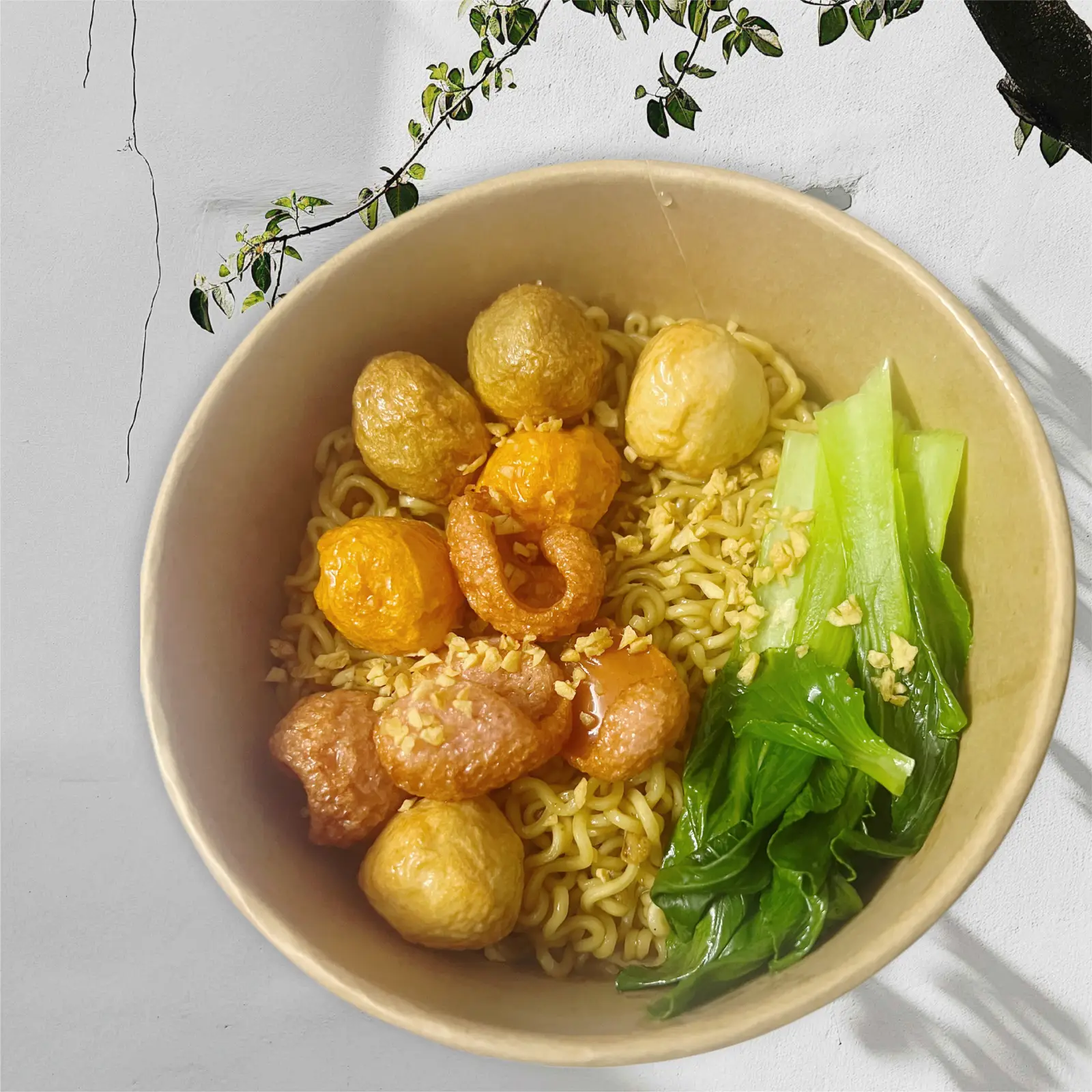 Hình ảnh Mì trộn indomie cá viên
