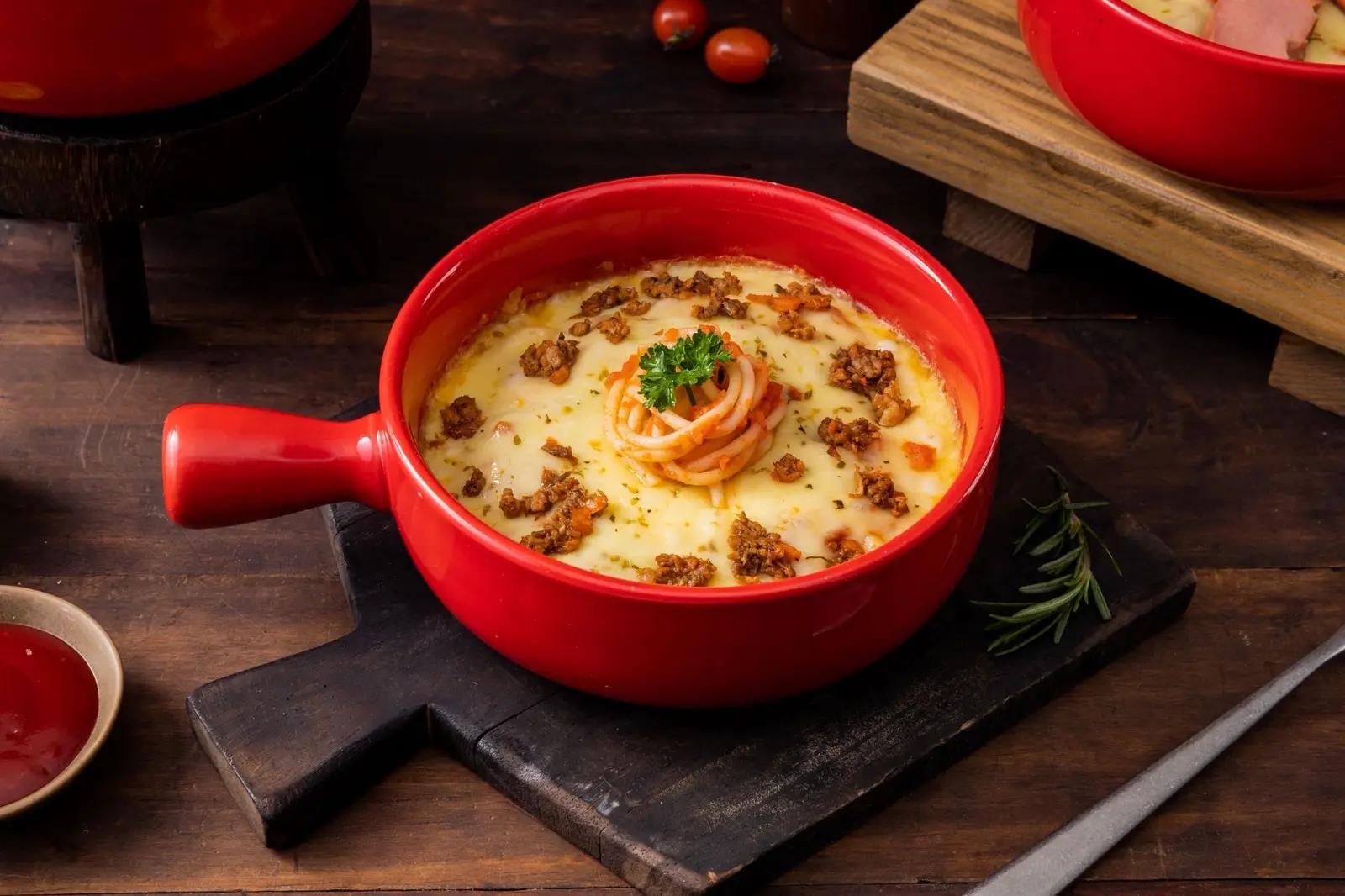 Hình ảnh Mỳ Ý Phomai Bỏ Lò Vị Bò Bằm