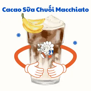 Hình ảnh Cacao Sữa Chuối Macchiato