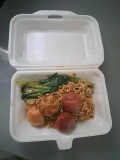 Hình ảnh mì trộn viên nhân