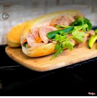 Hình ảnh bánh mì thập cẩm jambon