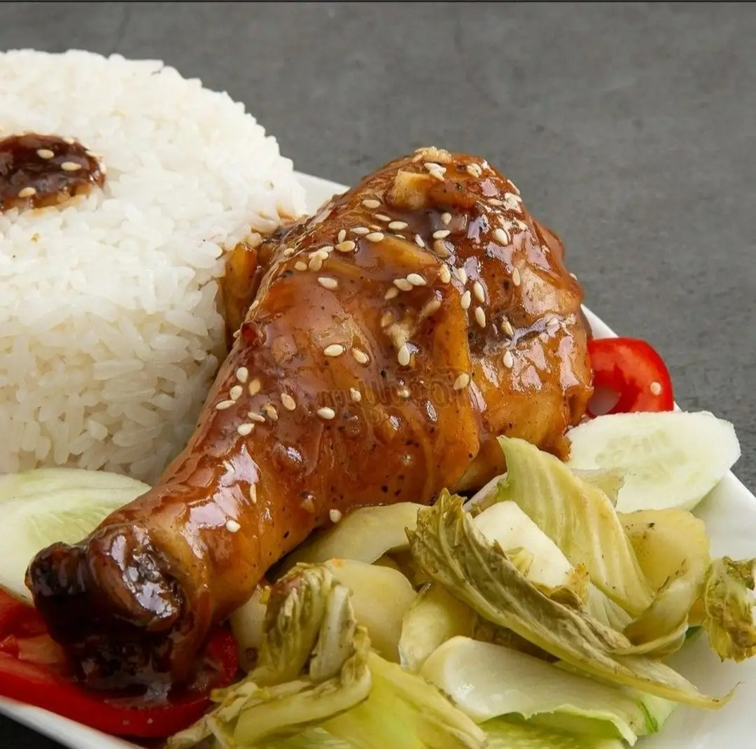 Hình ảnh Cơm Gà Sốt Teriyaki - Tặng Kèm Sâm Dứa