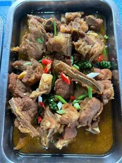Hình ảnh cơm sườn kho