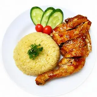 Hình ảnh Cơm Gà Sốt Mắm Tỏi (size vừa)