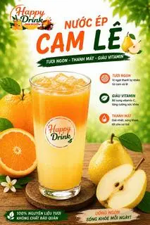 Hình ảnh Nước ép cam - lê