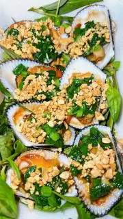 Hình ảnh sò lông nướng mỡ hành