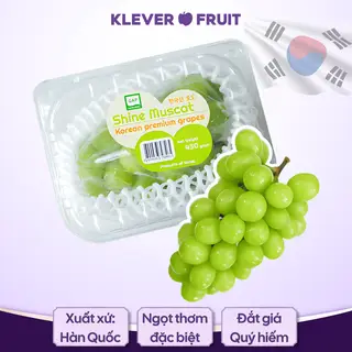 Hình ảnh [HN] Nho Mẫu Đơn Shine Muscat Hàn Quốc chùm 450 gram - 01 chùm