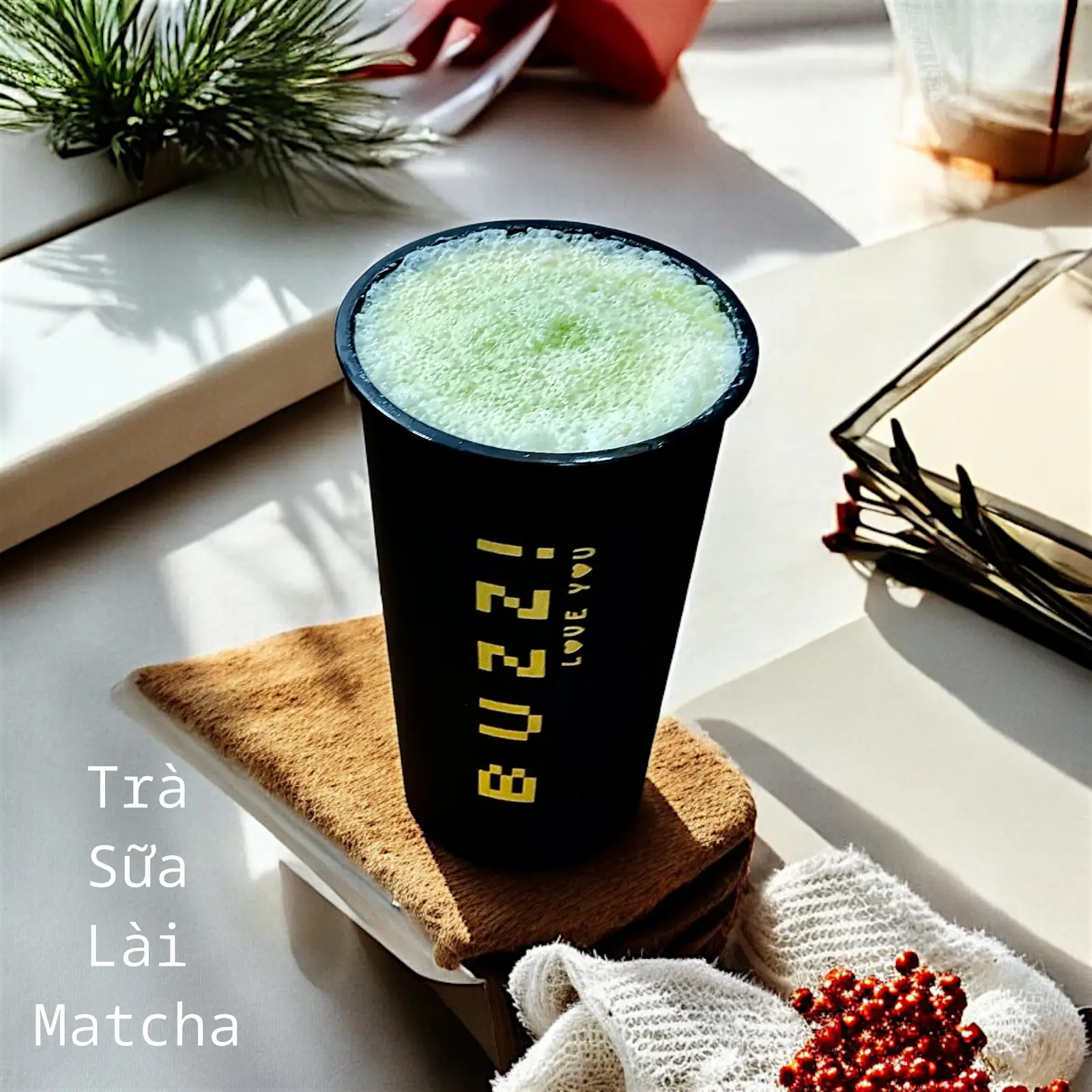 Hình ảnh Trà Sữa Lài Matcha - (M) 