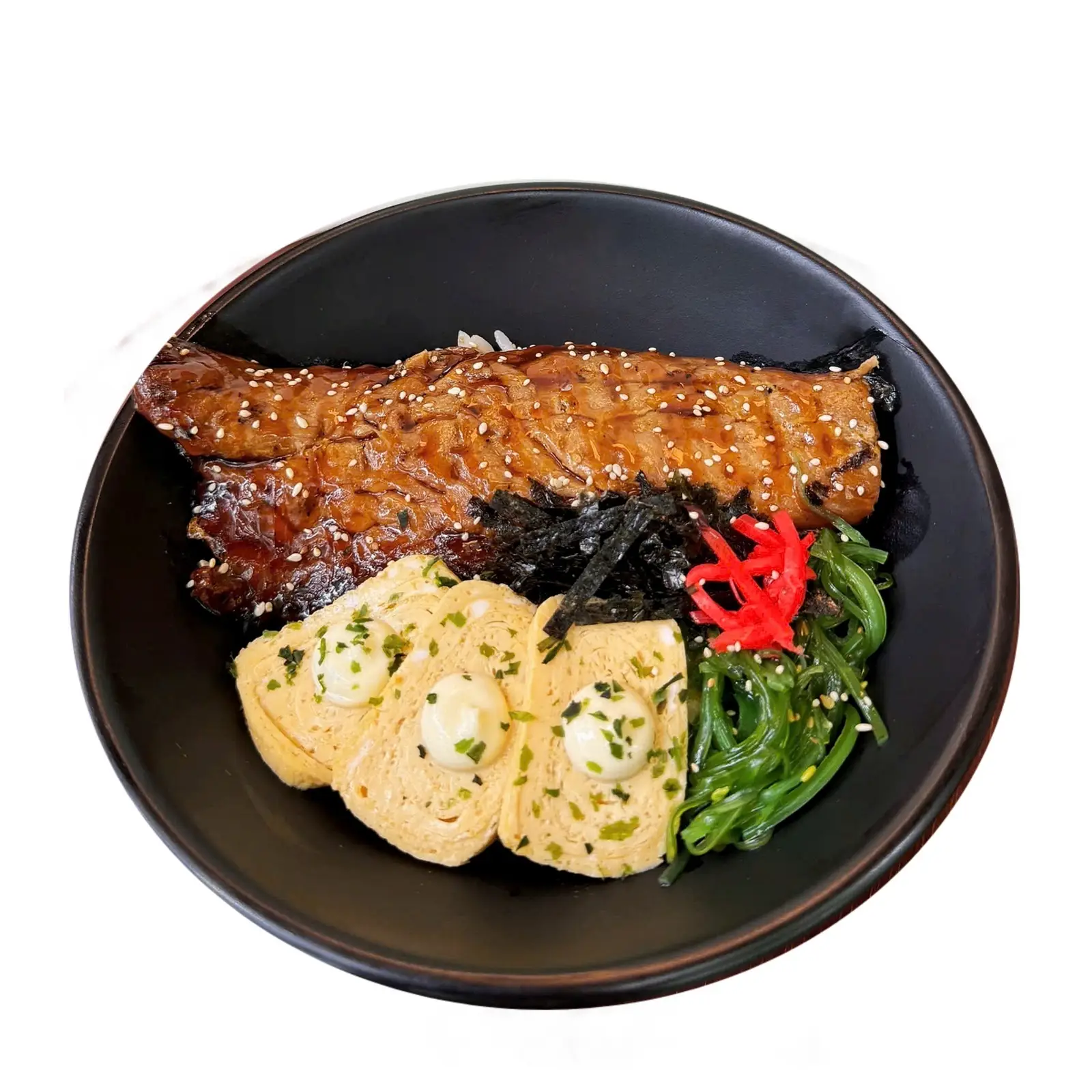 Hình ảnh Cơm cá Saba nướng (tặng súp miso)
