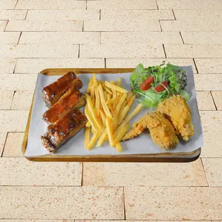 Hình ảnh COMBO SƯỜN+GÀ RÁN 1 NGƯỜI