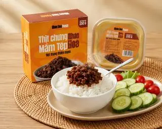 Hình ảnh Thịt chưng mắm tép Nhân Hoà foods hộp 250g