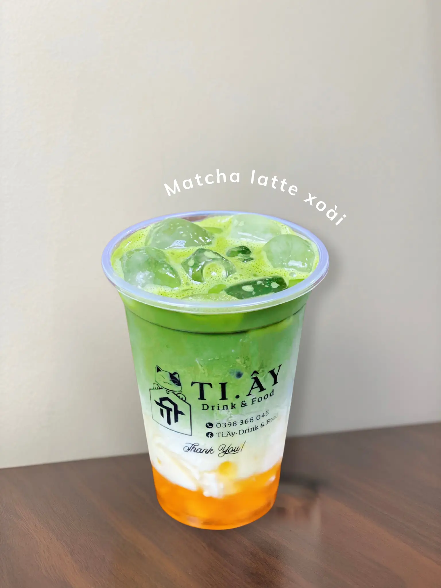 Hình ảnh Matcha latte xoài