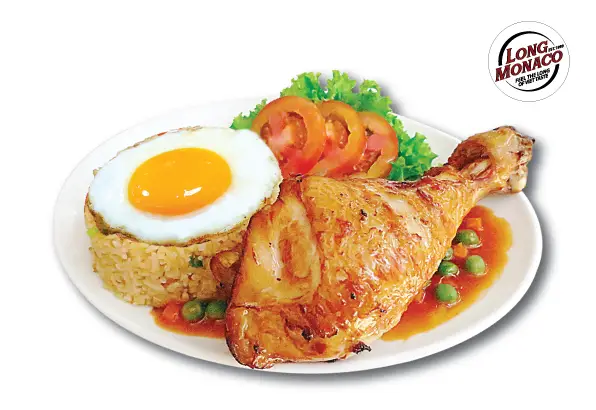 Hình ảnh cơm gà ốp la +tặng canh rong biển 