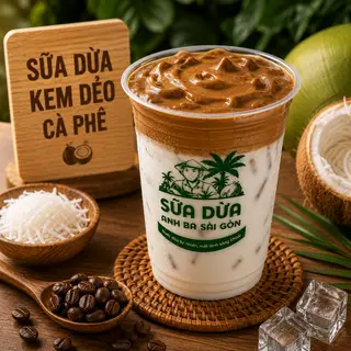 Hình ảnh Sữa Dừa Kem Dẻo Cà Phê 