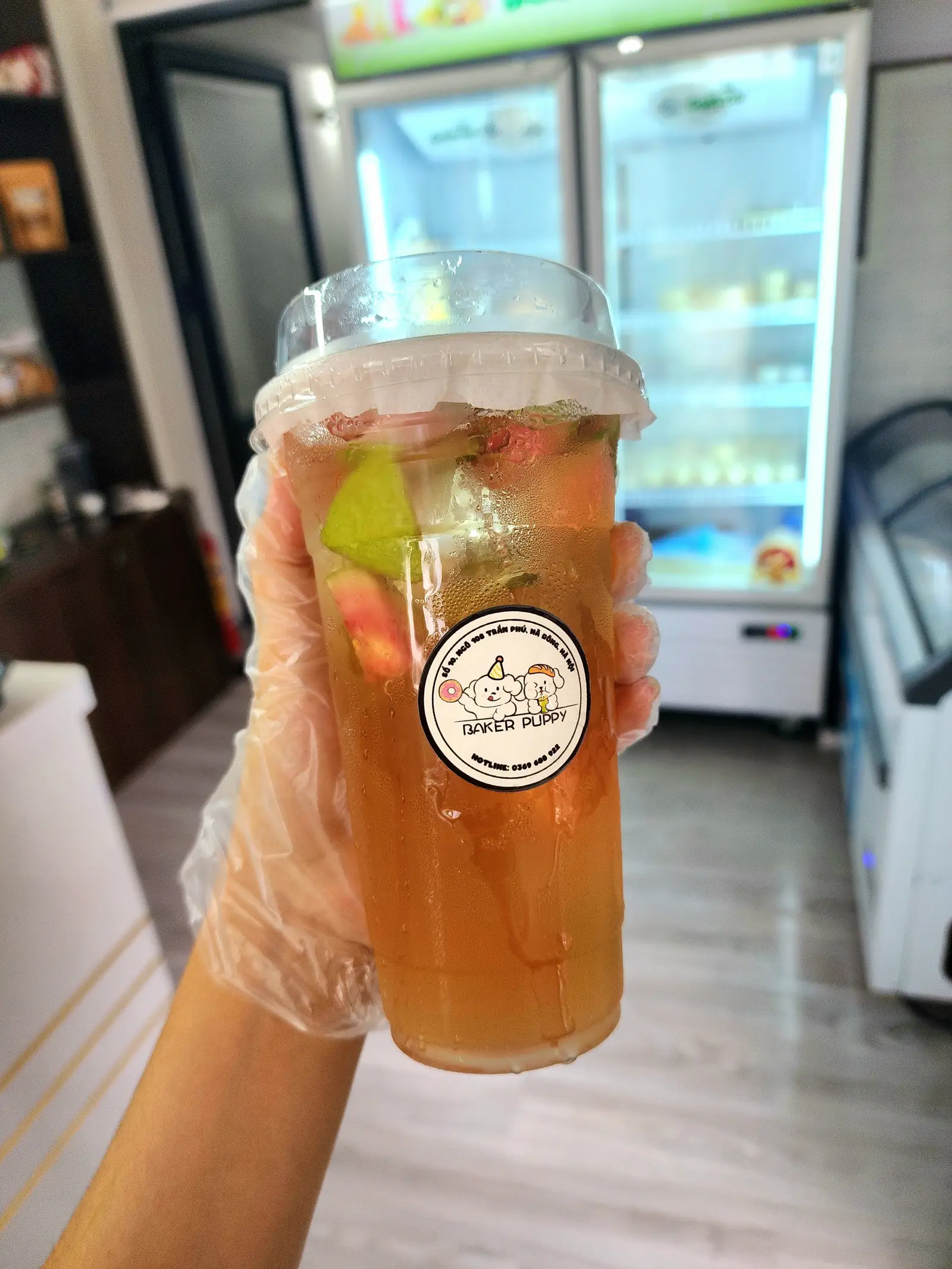 Hình ảnh Trà ổi hồng cốc 700ml